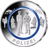 10 Euro Münze - Polizei
