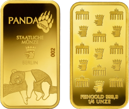 Panda Goldbarren 2024 1/4 Unze Gold 999,9