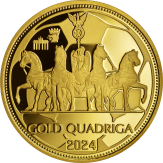 Gold Quadriga 2024 1/2 Unze